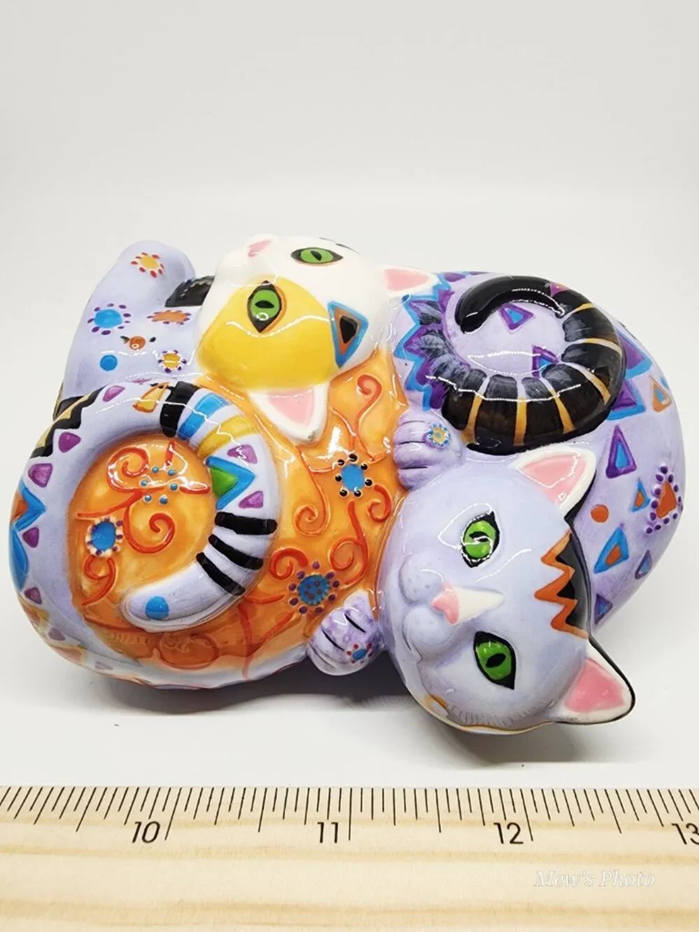 Vintage - Kleo Kats Cat Kitten Figurine Kuddle Kats Cuddle Cats Vase